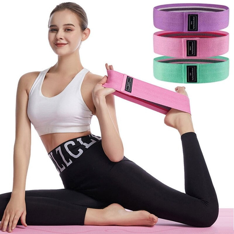 ZESTAW 3x MOCNE GUMY DO ĆWICZEŃ OPASKI MATERIAŁOWE OPOROWE TAŚMY FITNESS