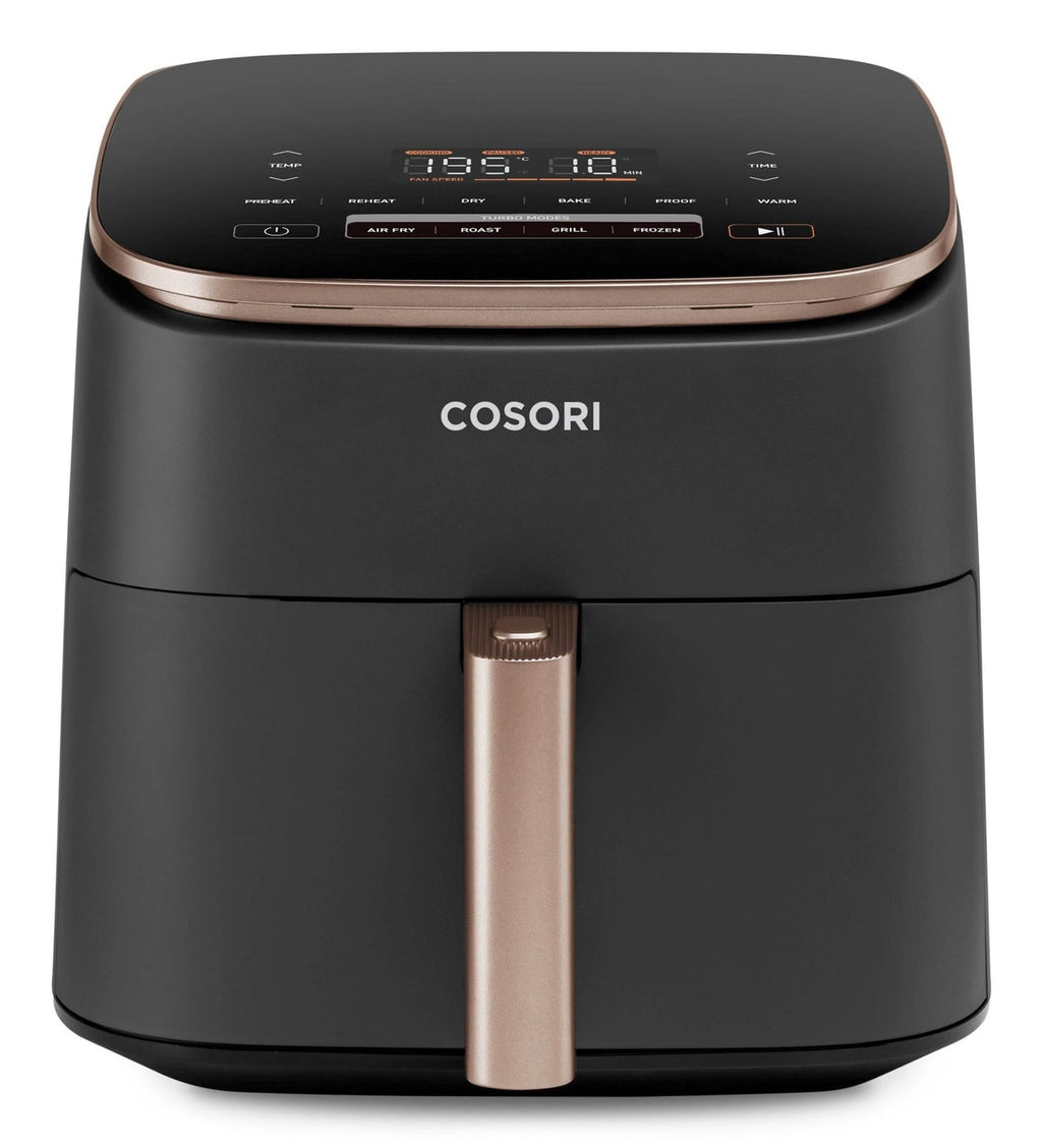 Cosori Turbo Blaze Chef Edition Unique 6 L Autonome 1725 W Friteuse d’air chaud Noir, Rose doré