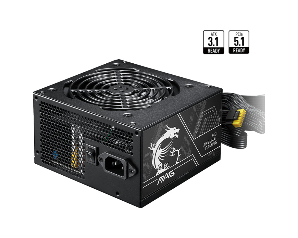 MSI MAG A650BN PCIE5 II unité d'alimentation d'énergie 650 W 20+4 pin ATX ATX Noir