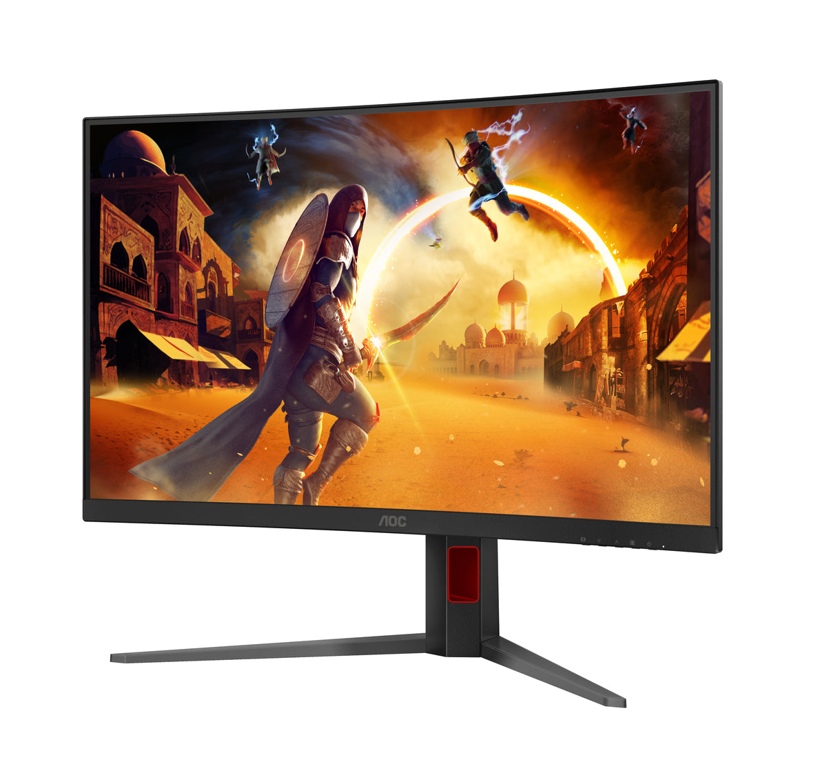 AOC G4 C32G4Z Écran PC Courbe 31.5" Full HD 1920 x 1080 LCD Noir et Rouge