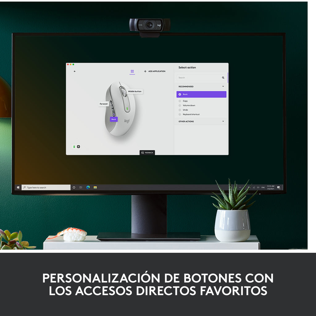 Logitech Signature M650 L Souris Optique Sans Fil, Blanche