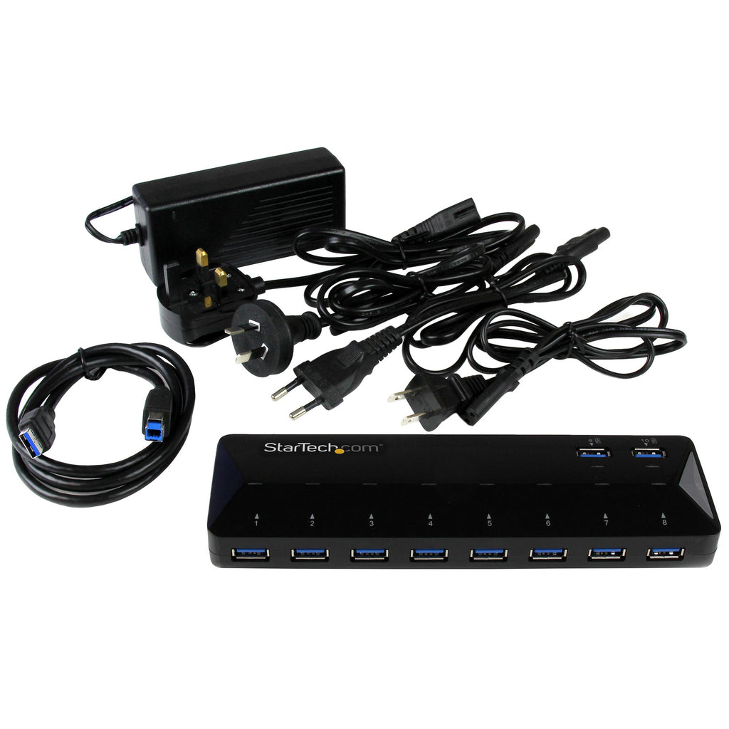 StarTech.com Concentrateur USB 3.0 10 ports 5Gbps avec Ports de Charge Rapide