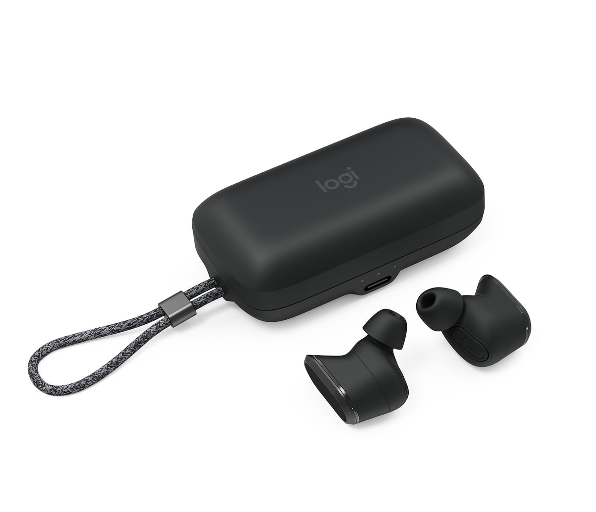 Logitech Zone True Wireless, Écouteurs sans fil, Noir