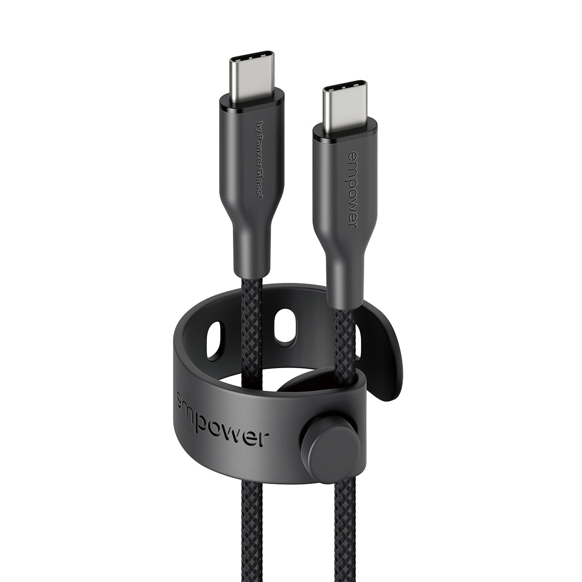 PanzerGlass empower™ by ® Racing 60W USB-C to USB-C Cable | USB 2.0 | 1.2M | Space Black câble USB Noir