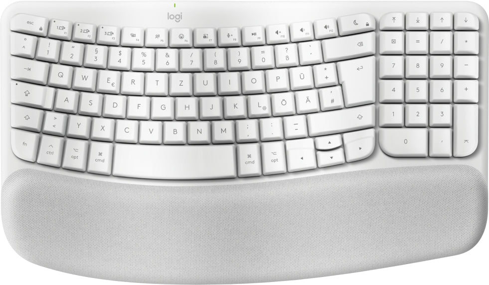 Logitech Ergo Series Wave Keys for Mac Tastatur Trådløs Tysk