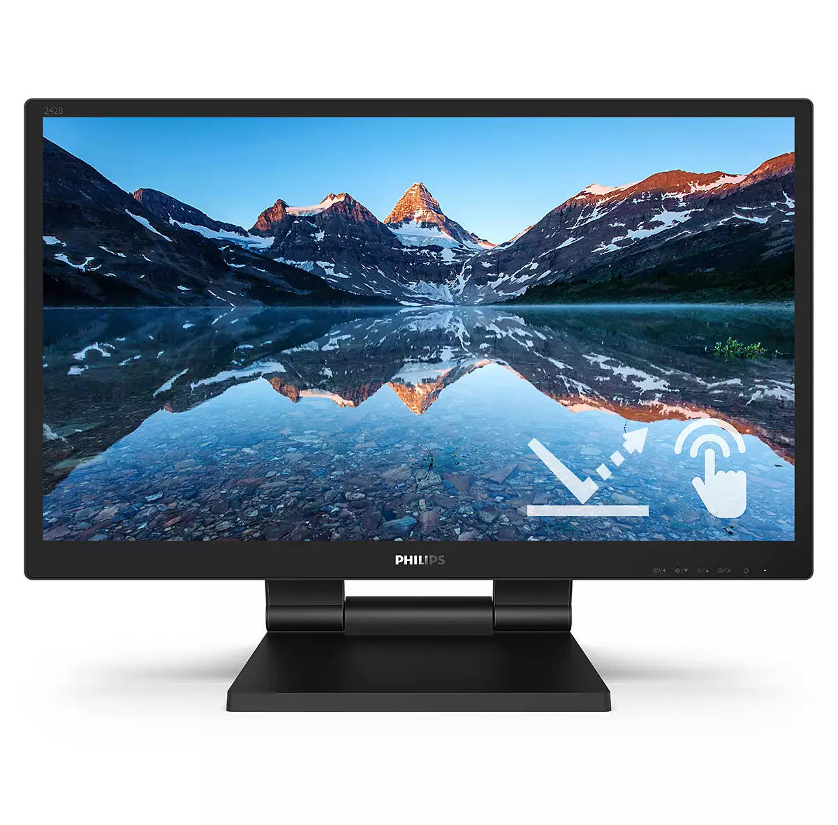 Philips 242B9TL/00 écran plat de PC 60,5 cm (23.8") 1920 x 1080 pixels Full HD LCD Écran tactile Noir