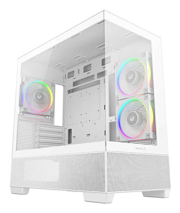 DeepCool CG380 3F WH Boîtier Tower Micro ATX, Blanc
