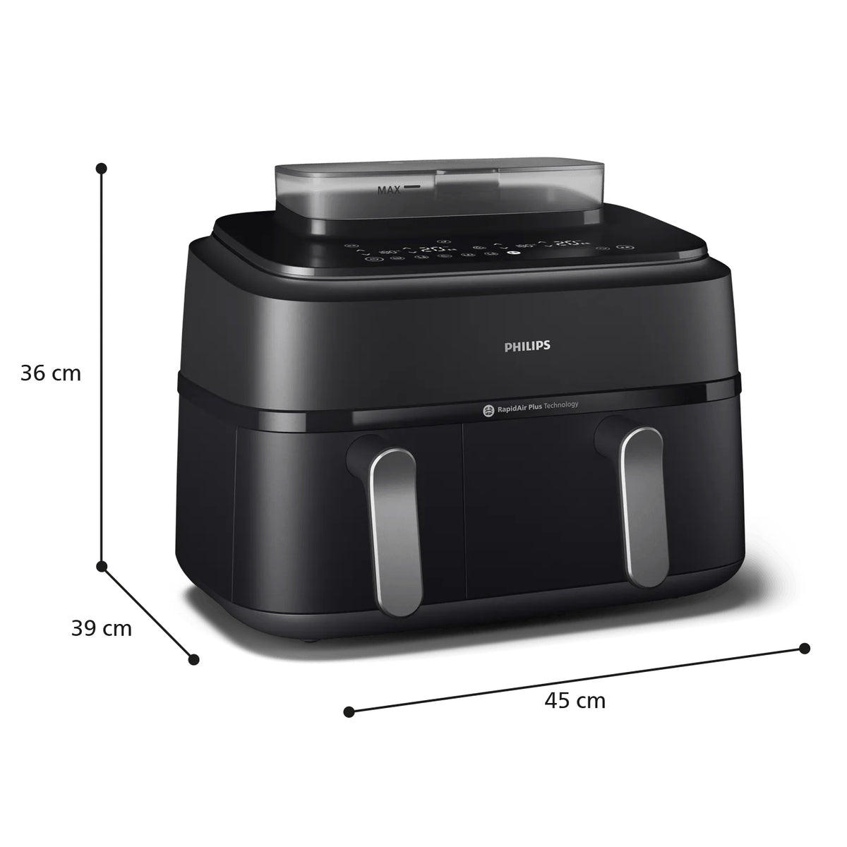 Philips Série 5000 Airfryer Double Panier avec Cuisson Vapeur, 9L (6L + 3L)