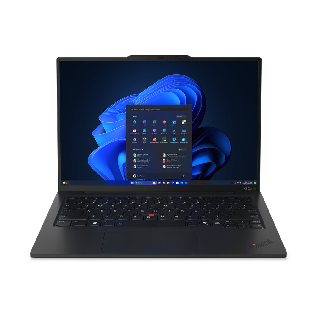 Lenovo ThinkPad X1 Carbon Gen 13 Aura Edition Copilot+ PC Intel Core Ultra 7 258V Ordinateur portable 35,6 cm (14") Écran tactile WUXGA 32 Go LPDDR5x-SDRAM 512 Go SSD Wi-Fi 7 (802.11be) Windows 11 Pro Nordique Noir