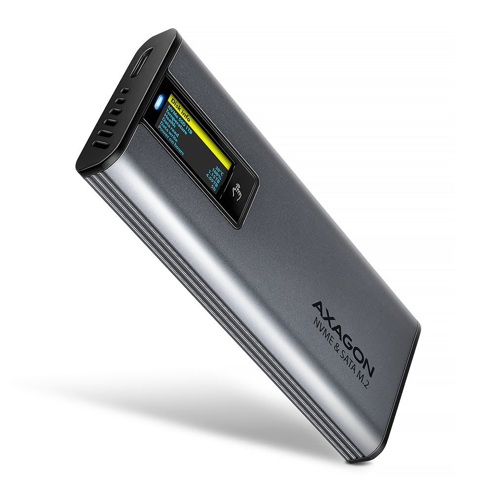 AXAGON Ekstern Lagringspakning USB-C 3.2 (Gen 2) M.2 NVMe Card / PCIe (NVMe)