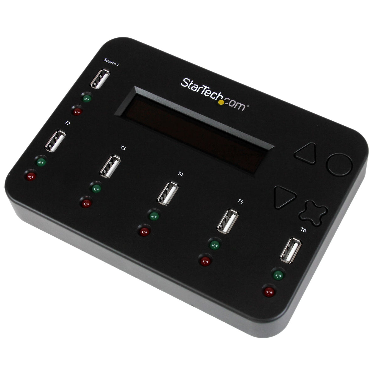 StarTech.com Duplicateur et Effaceur Autonome de 1 à 5 Clés USB USBDUP15, 1,5 Go/min, Affichage LCD