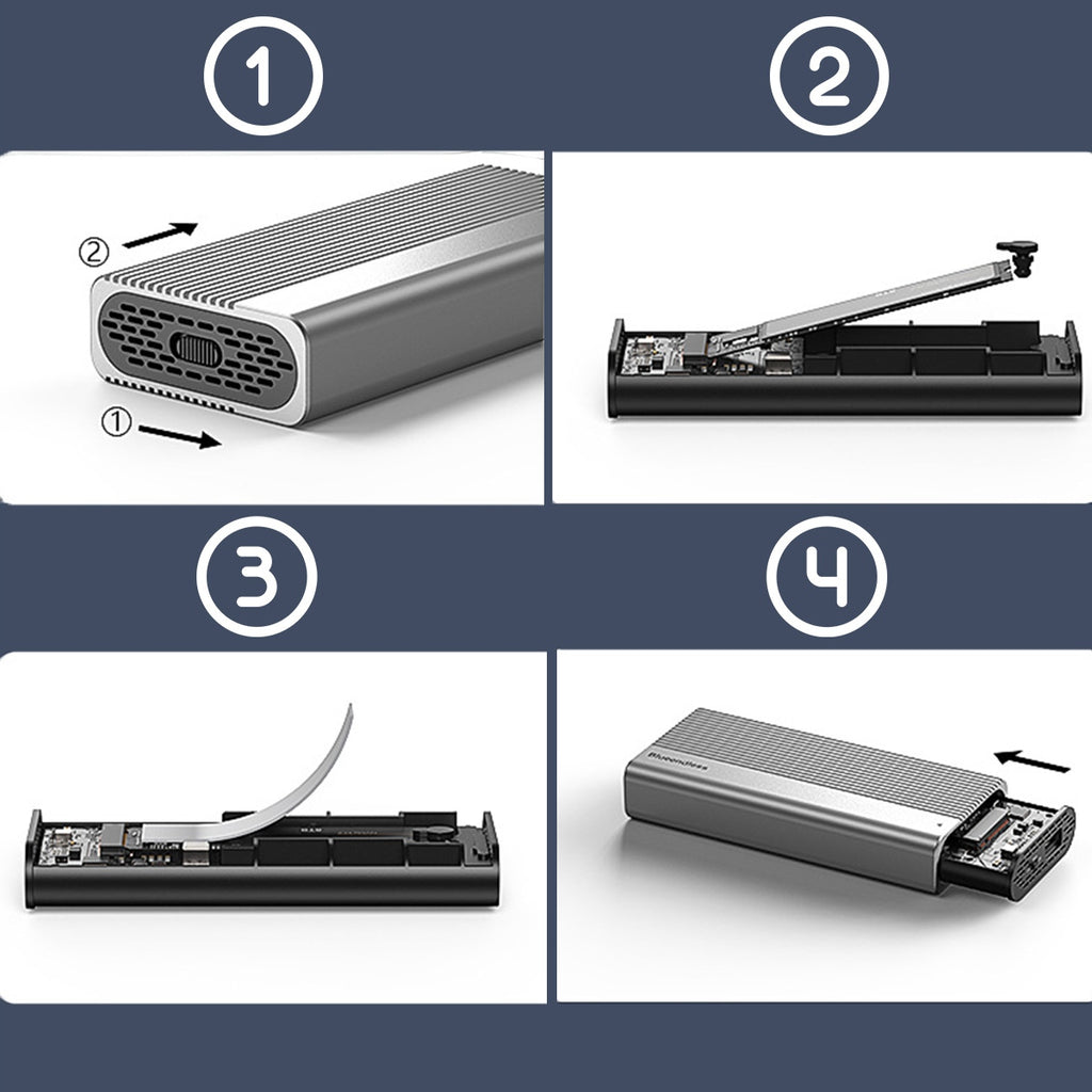 Boîtier SSD M.2 NVMe PCIe USB-C 4.0, emplacement pour disque M.2 Thunderbolt 4, 40 Go, Zenwire M280U4C