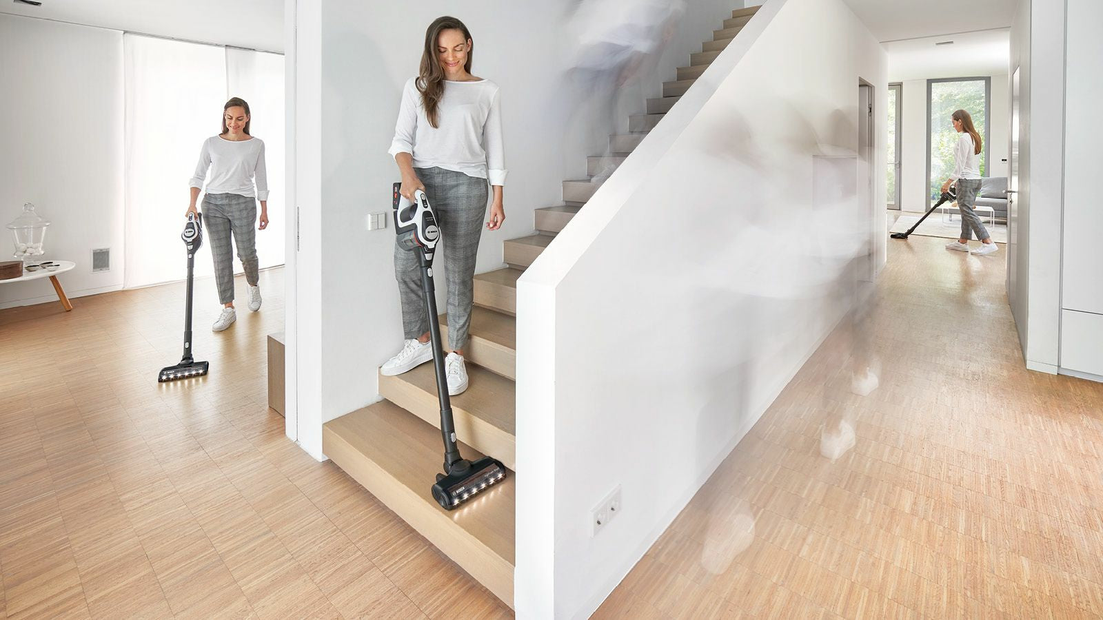 Bosch Bosch Serie 8 BBS8214 aspirateur balai et balai électrique Aspirateur-balai 2 en 1 Batterie Sec Sans sac Blanc 4 Ah