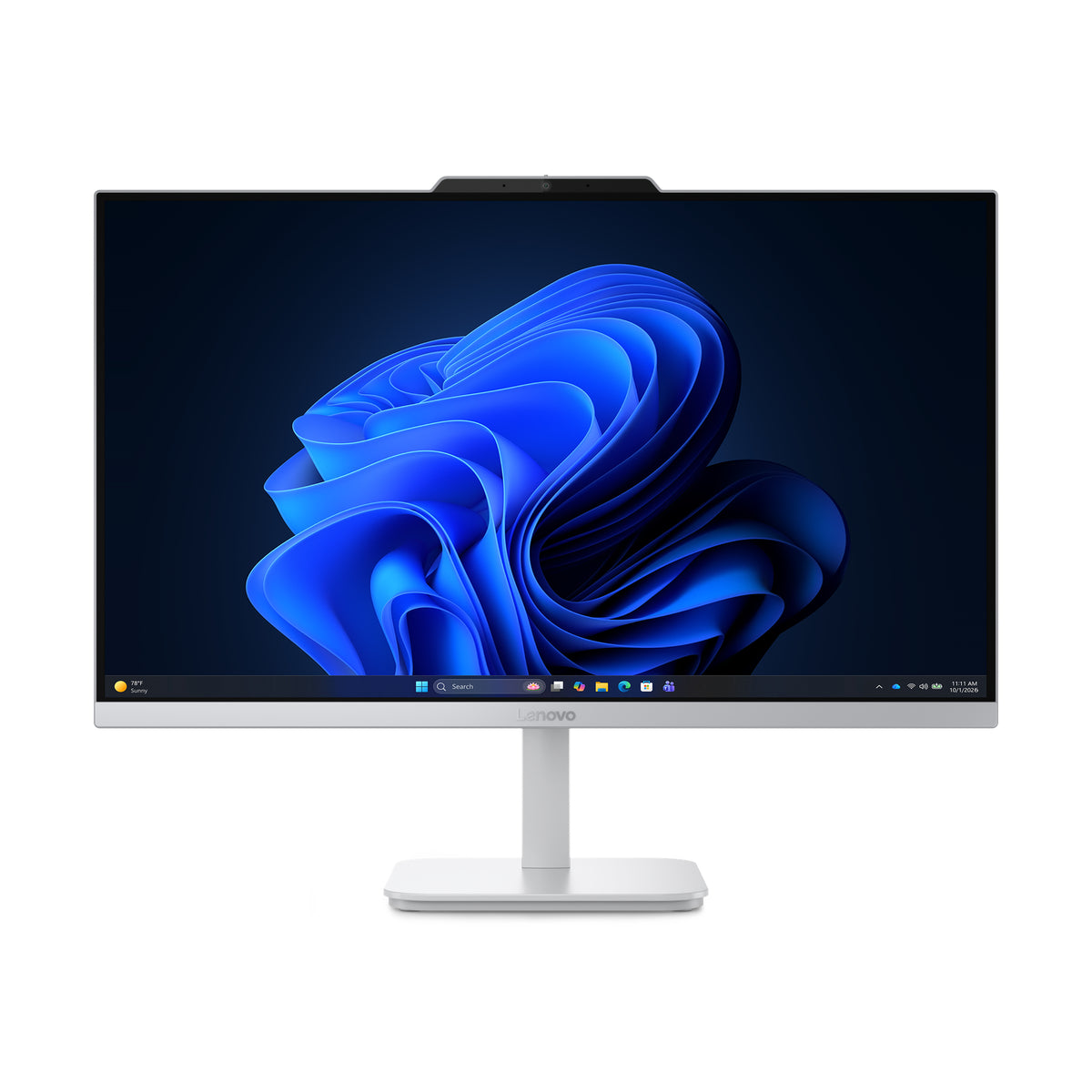 Lenovo A105 24 PC All-in-One, AMD Ryzen 5, 23.8" Full HD, 16 Go LPDDR5, 512 Go SSD, Windows 11 Home, Gris
