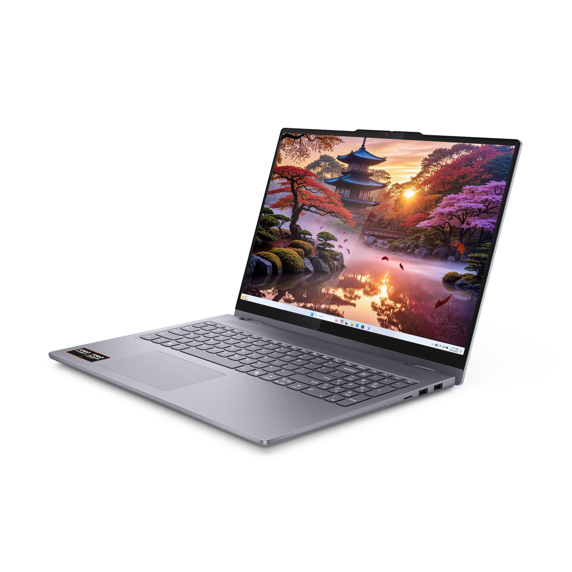 Lenovo IdeaPad 5 2-in-1 16AKP10 Copilot+ PC AMD Ryzen AI 5 340 Hybride (2-en-1) 40,6 cm (16") Écran tactile WUXGA 16 Go LPDDR5x-SDRAM 1 To SSD Wi-Fi 7 (802.11be) Windows 11 Home Allemand Gris
