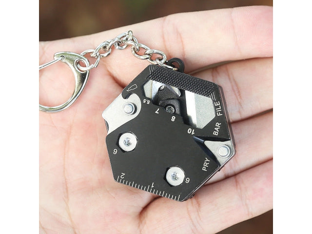 BRELOK MULTITOOL KLUCZE NARZEDZIA NÓŻ TORX KARTA