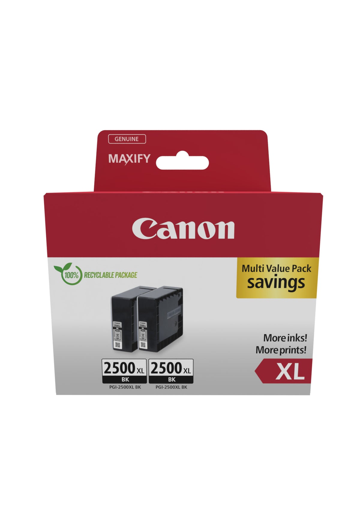 Canon PGI 2500XL BK Twin Pack Sort 5000 sider Blækbeholder