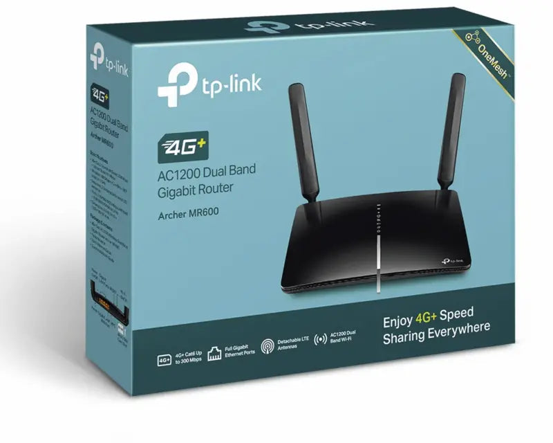 TP-Link Archer MR600 routeur sans fil Bi-bande (2,4 GHz / 5 GHz) 4G Noir