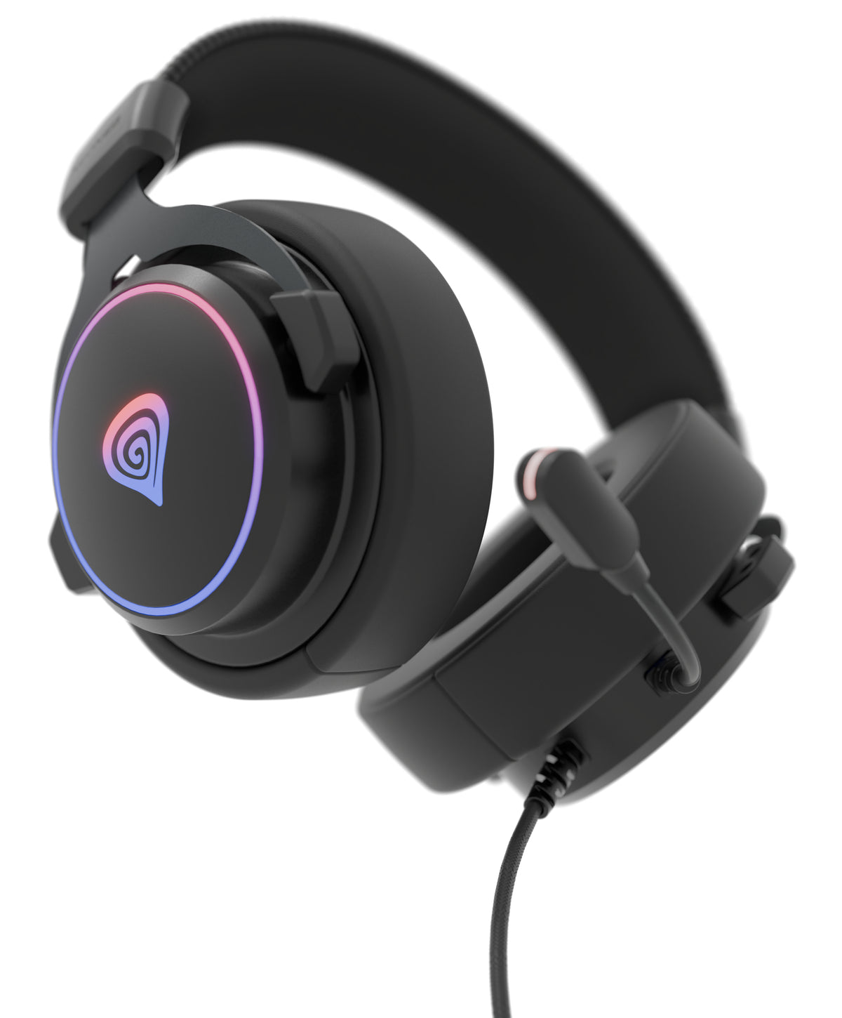 GENESIS Neon 764 Casque Avec fil Arceau Gaming USB Type-A Noir