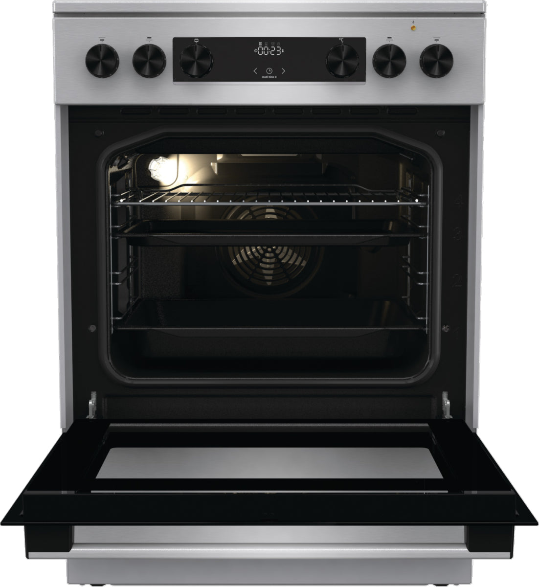 Gorenje GECS6C70XC four et cuisinière Electrique Plaque de cuisson à bobine Acier inoxydable - vue 3