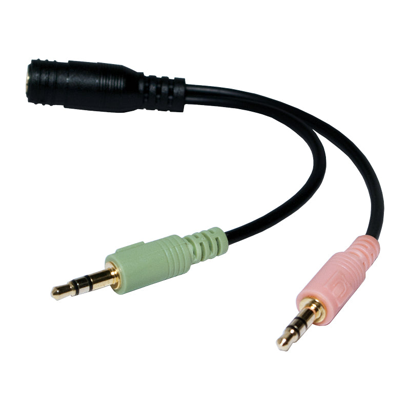 LogiLink CA0020 câble audio 0,15 m 3,5mm 2 x 3.5mm Noir - vue 3