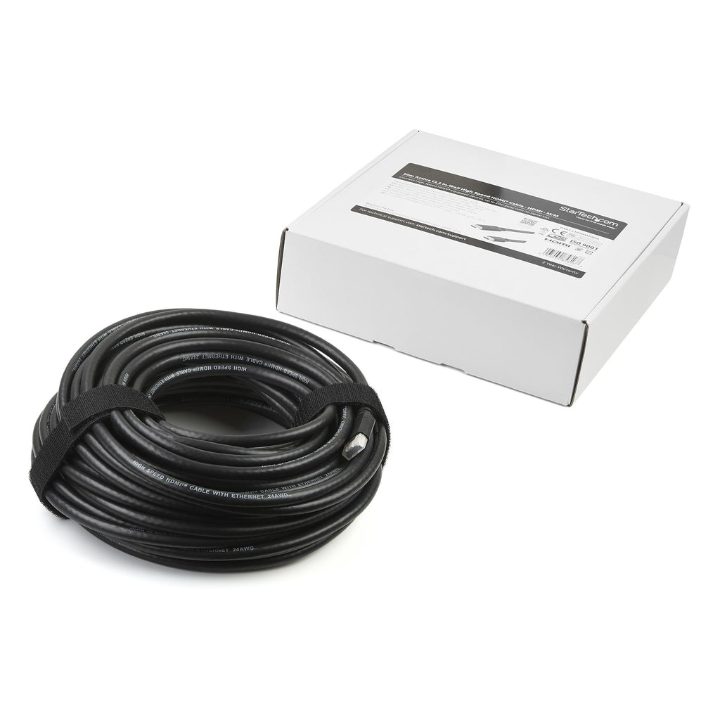 StarTech.com Câble HDMI actif de 20m, Câble HDMI Haute Vitesse 4K, HDMI Ultra HD 4k x 2k, Câble HDMI Haute Vitesse Durable, Cordon HDMI, 4K 30Hz, M/M - vue 3