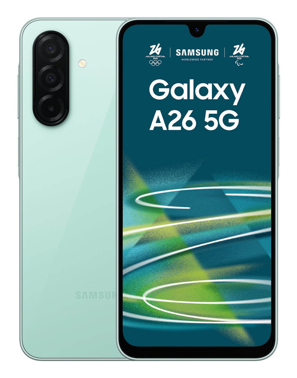 Samsung Samsung Galaxy A26 17 cm (6.7") Double SIM hybride Android 15 5G USB Type-C 6 Go 128 Go 5000 mAh Couleur menthe
