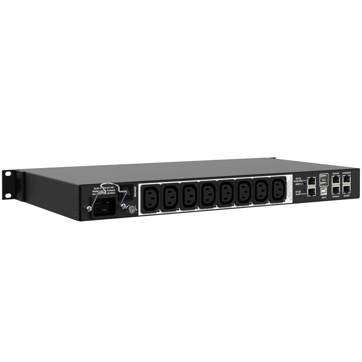Middle Atlantic RLNK-P916R-IEC-NS Unité de Distribution d'Énergie PDU, 9 Sorties CA, Noir