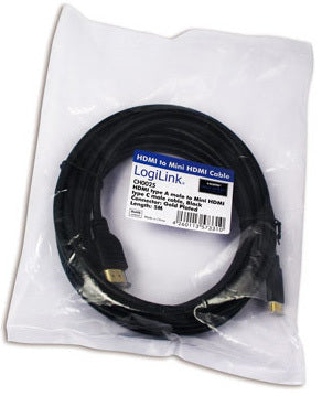 LogiLink CH0021 câble HDMI 1 m HDMI Type A (Standard) HDMI Type C (Mini) Noir - vue 2