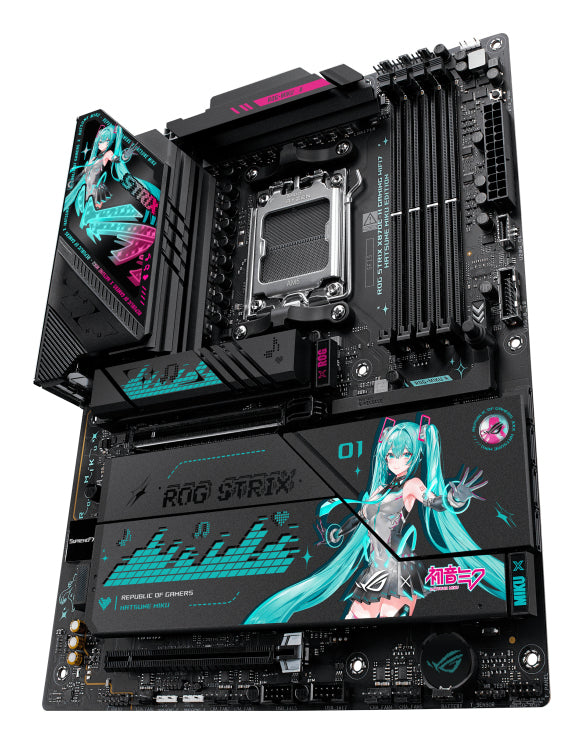 ASUS ROG STRIX X870E-H Gaming WiFi 7 Hatsune Miku Edition Carte Mère AMD X870E Socket AM5 ATX