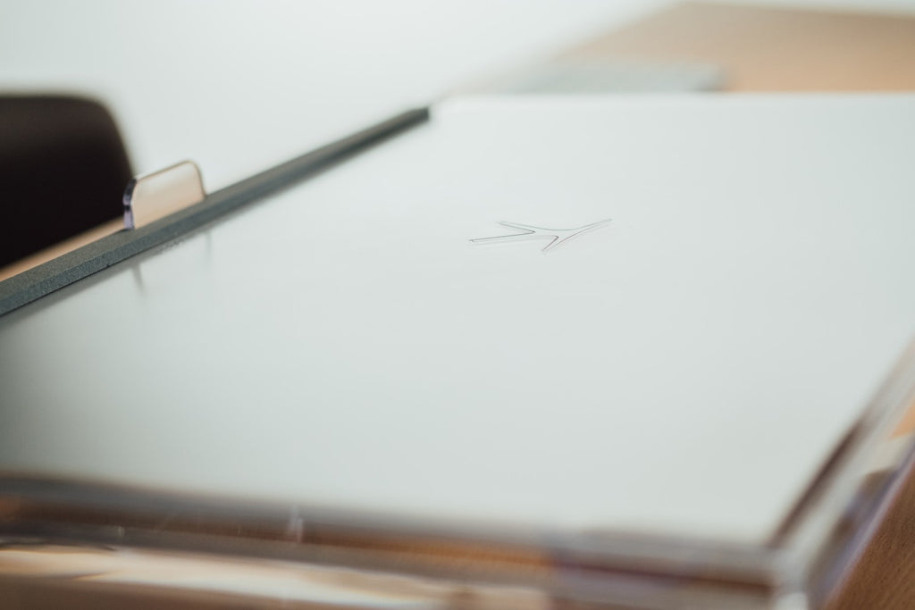 Porte-Documents et Pupitre d'Écriture FlexDesk 640, Gris Transparent