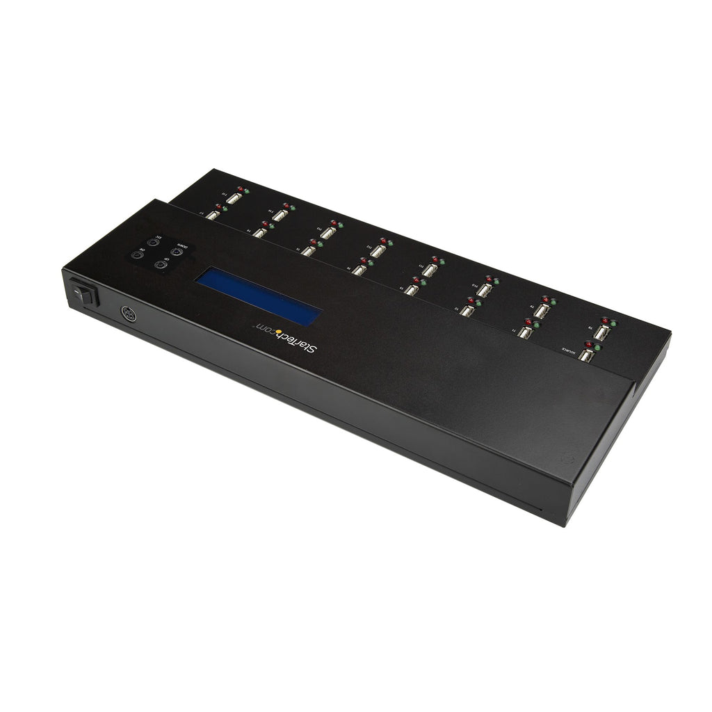 StarTech.com Duplicateur et Effaceur Autonome de 1 à 15 clés USB, Copieur de Plusieurs Clés USB, Copie Système et Fichier et Secteur par Secteur, 1,5 Go/min, Effacement en 3 Passes, Affichage LCD - vue 2