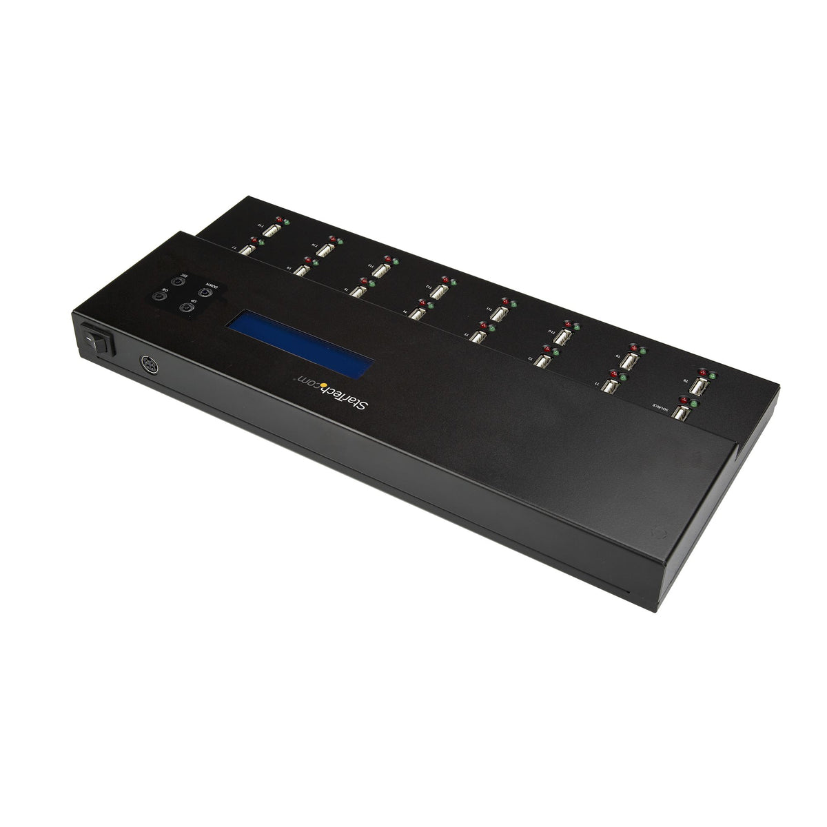 StarTech.com Duplicateur et Effaceur Autonome de 1 à 15 clés USB, Copieur de Plusieurs Clés USB, Copie Système et Fichier et Secteur par Secteur, 1,5 Go/min, Effacement en 3 Passes, Affichage LCD - vue 2