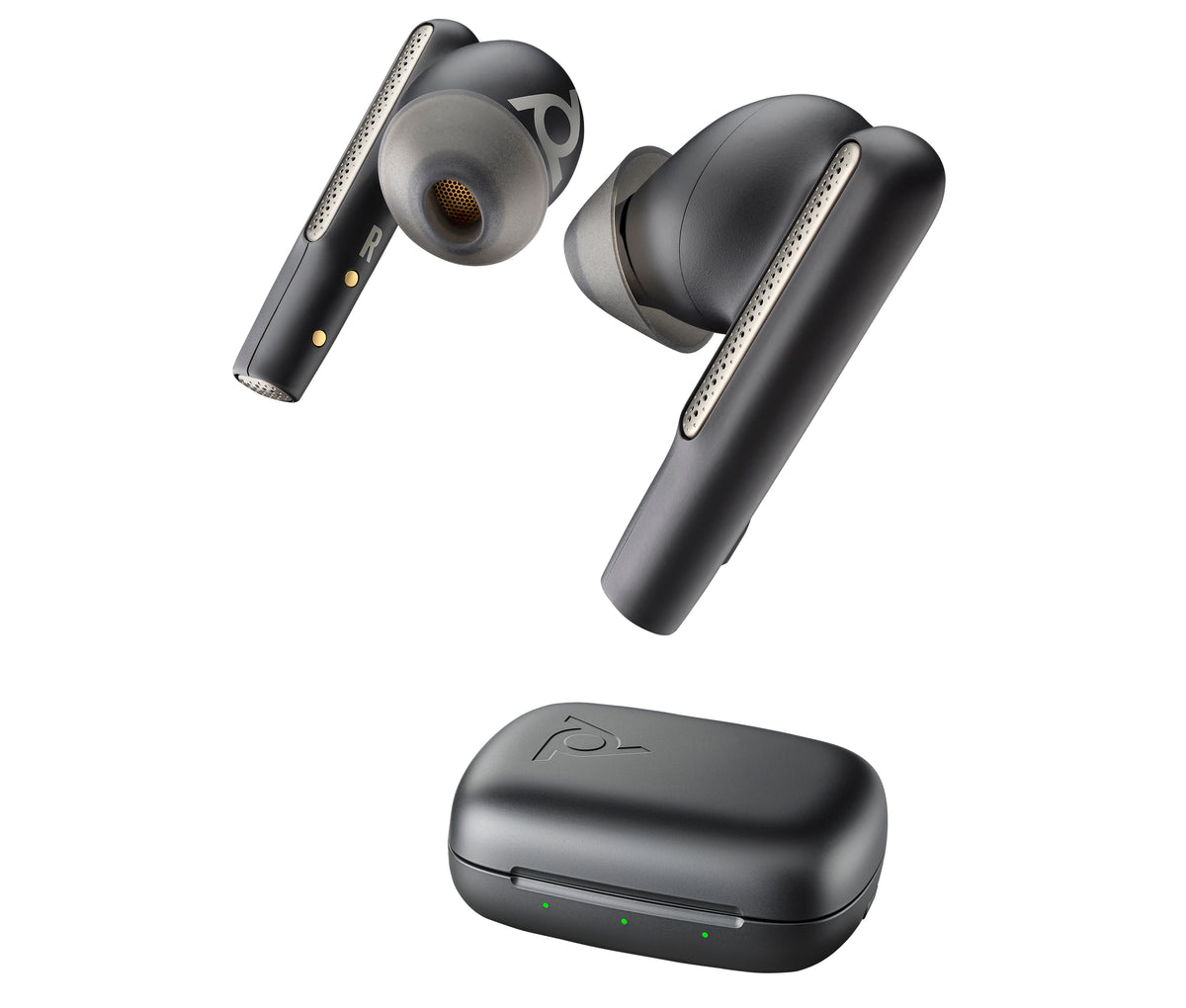 HP Poly Écouteurs noir charbon Poly Voyager Free 60 UC M + adaptateur USB-A BT700 + étui de charge de base