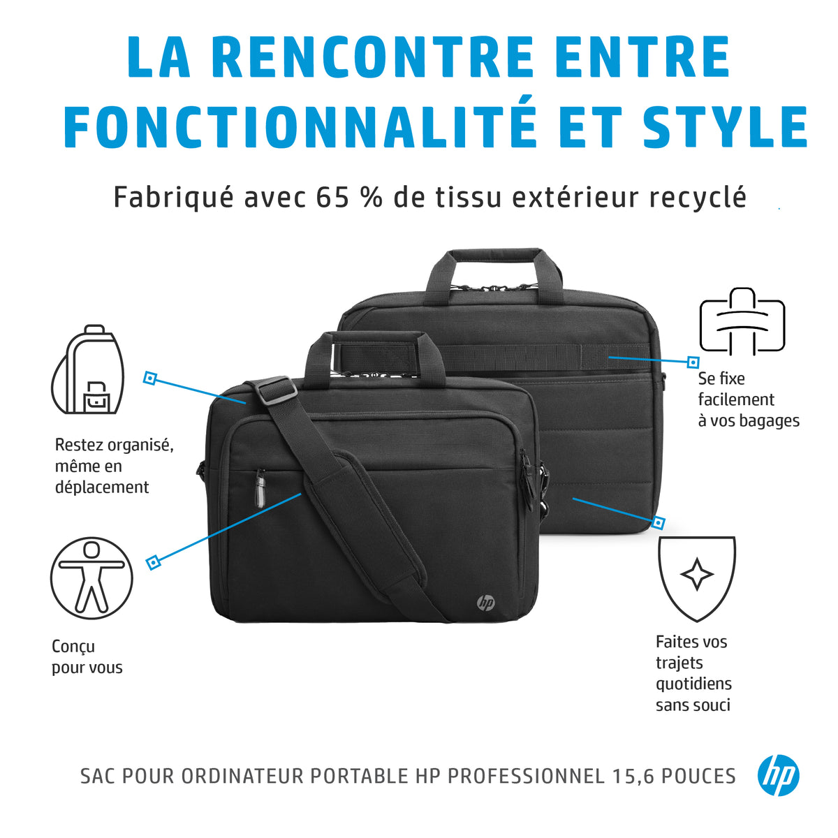 HP Sacoche pour ordinateur portable Professional 15,6 pouces