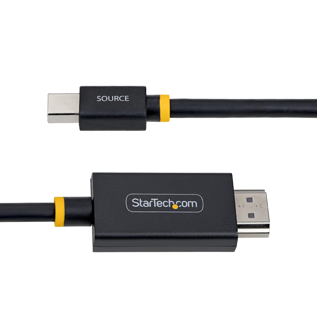 StarTech.com 1M-MDP-HDMI2-4K60 Câble Adaptateur Mini DisplayPort vers HDMI Type A, Noir, 1m