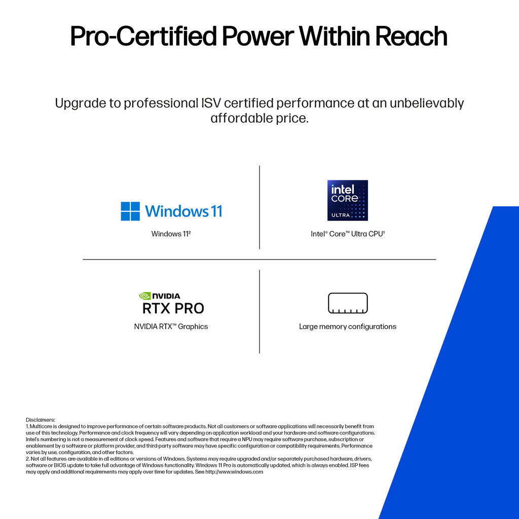 HP Zbook X G1i 16 2560 x 1600 285H 64GB 1TB Intel Arc 140T Windows 11 Pro