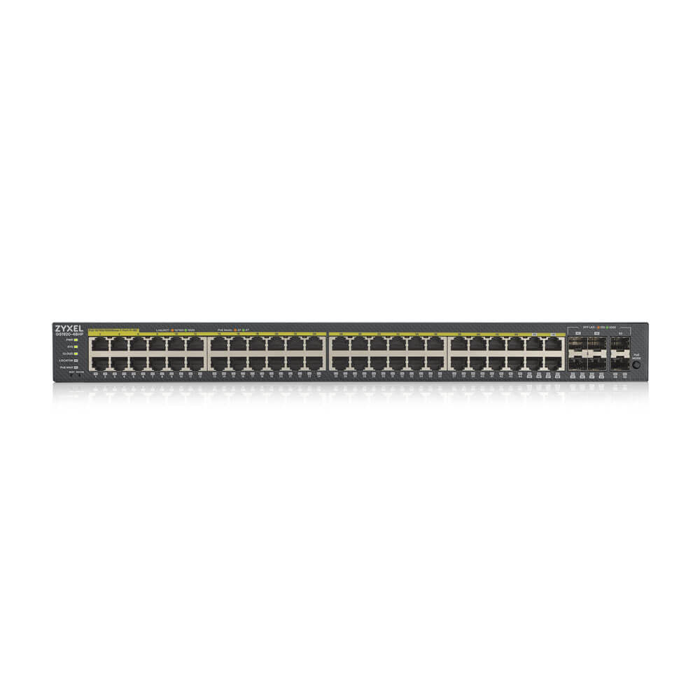 Zyxel GS1920-48HPV2 Switch Gigabit Ethernet Géré PoE, Noir