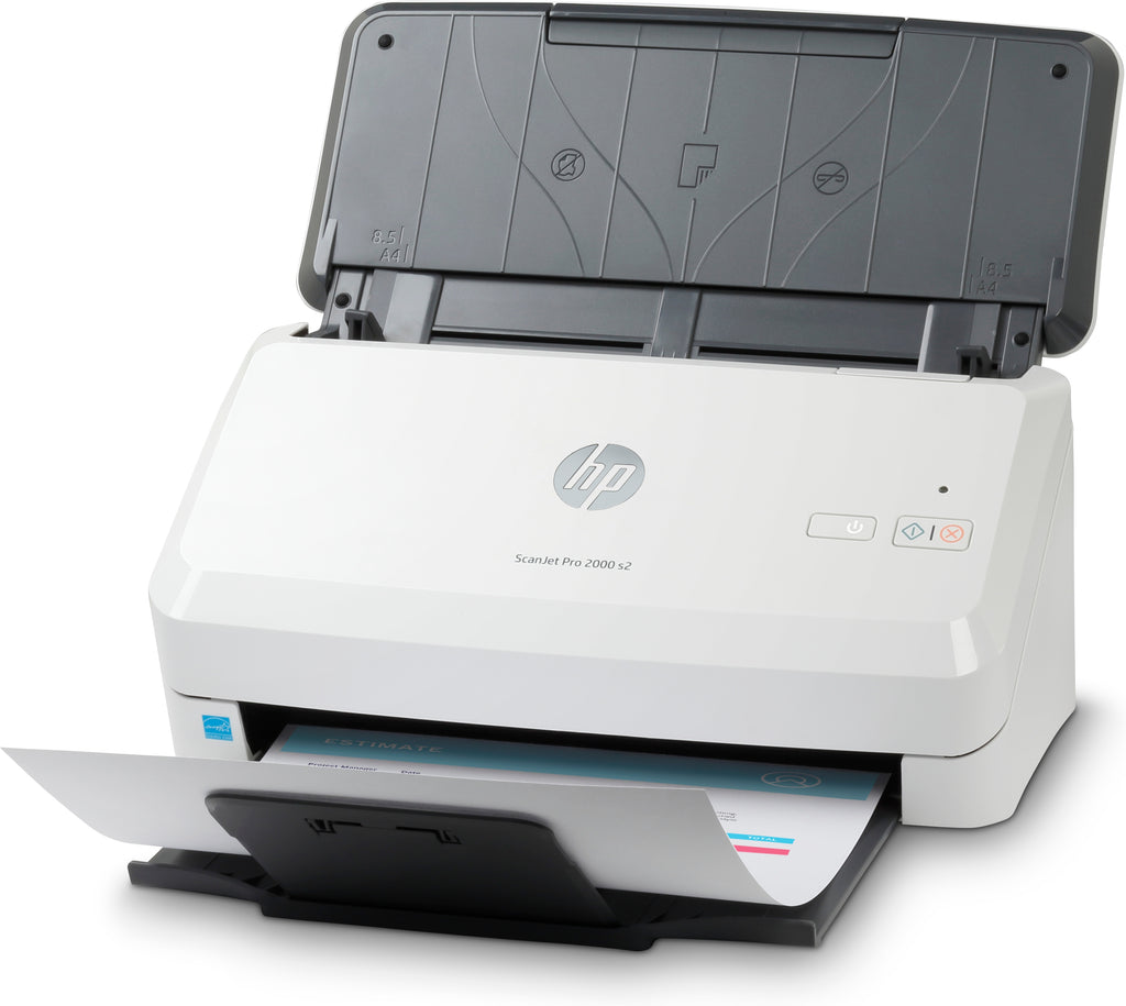 HP Scanjet Pro 2000 s2 Scanner à Alimentation Feuille à Feuille, 600 x 600 DPI, A4, Noir et Blanc