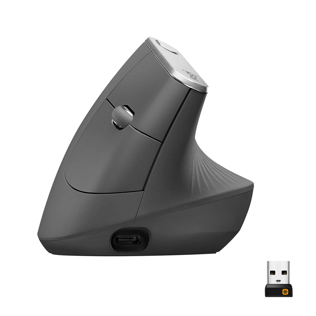 Logitech MX Vertical Souris Optique Sans Fil, Noir