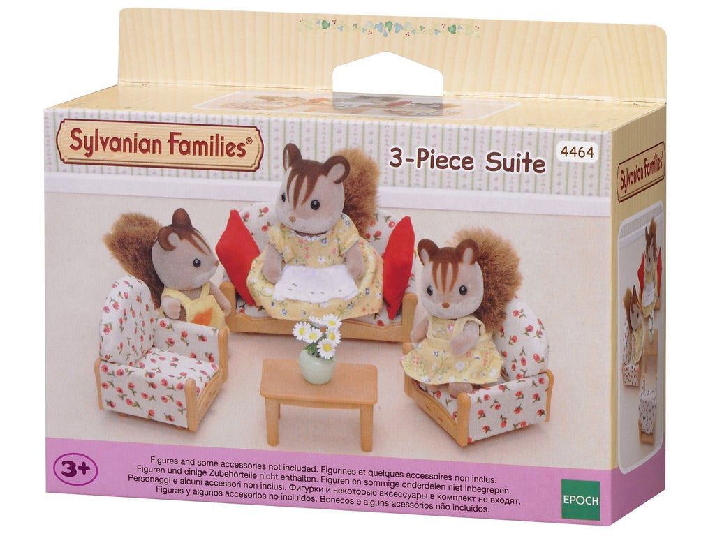 Sylvanian Families Le canapé, 2 fauteuils et table basse