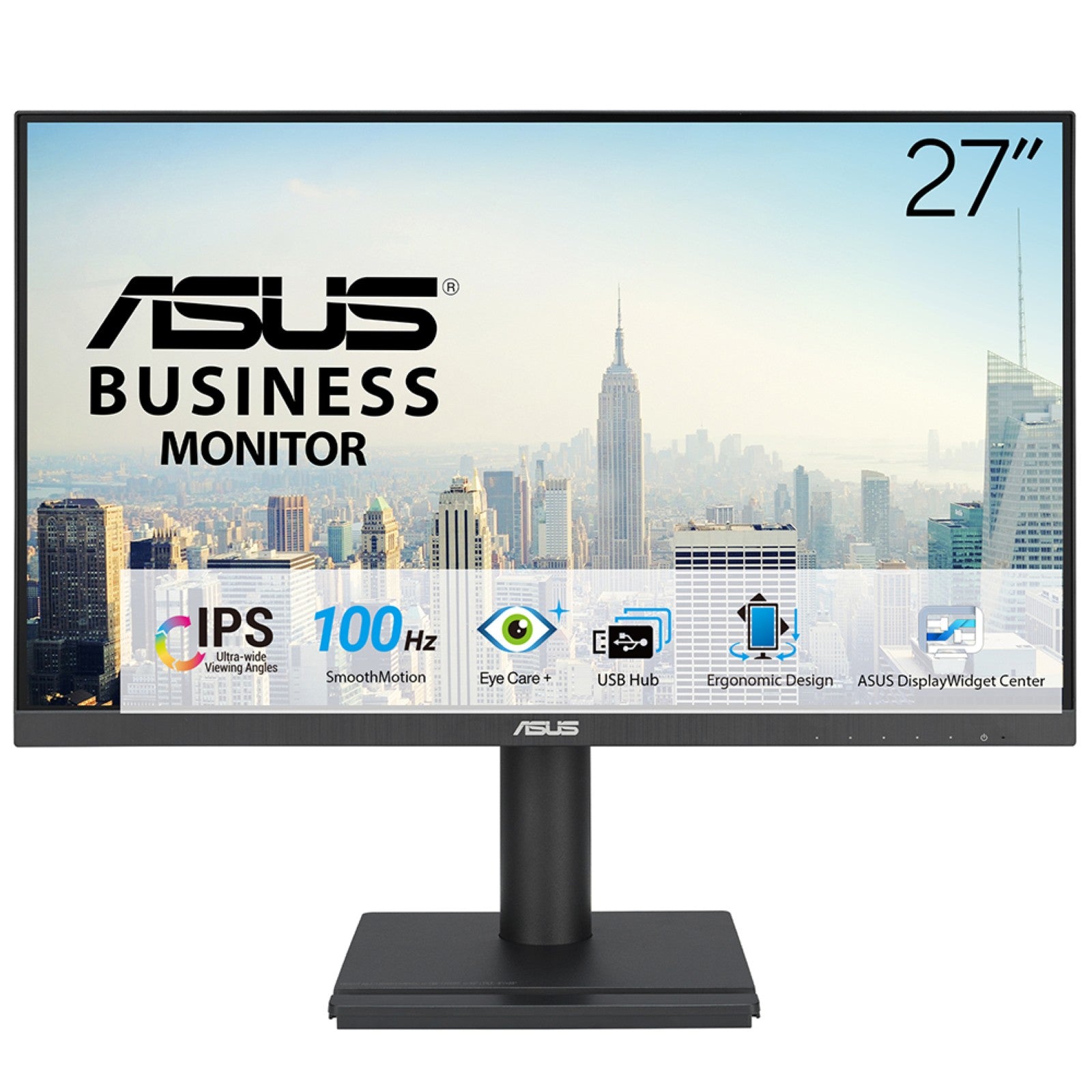 ASUS VA27DQFS écran plat de PC 68,6 cm (27") 1920 x 1080 pixels Full HD LCD Noir