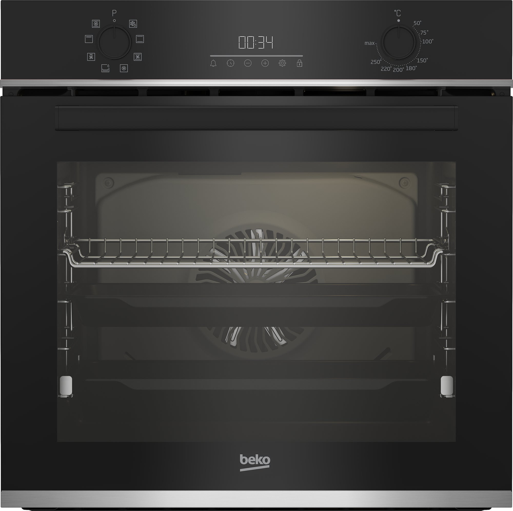 Beko b300 BBIR13300XC four 72 L Noir, Acier inoxydable