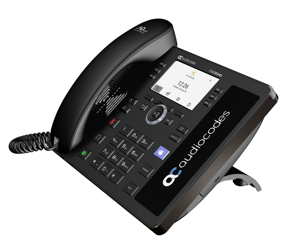 AudioCodes C435HD téléphone fixe Noir LCD