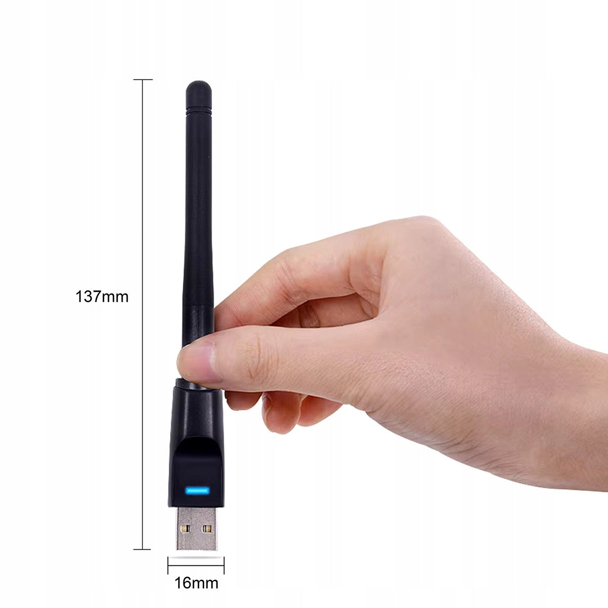 Carte réseau, adaptateur Wi-Fi USB, antenne Wi-Fi pour tuner et décodeur DVB-T2 HEVC Zenwire WD-1516