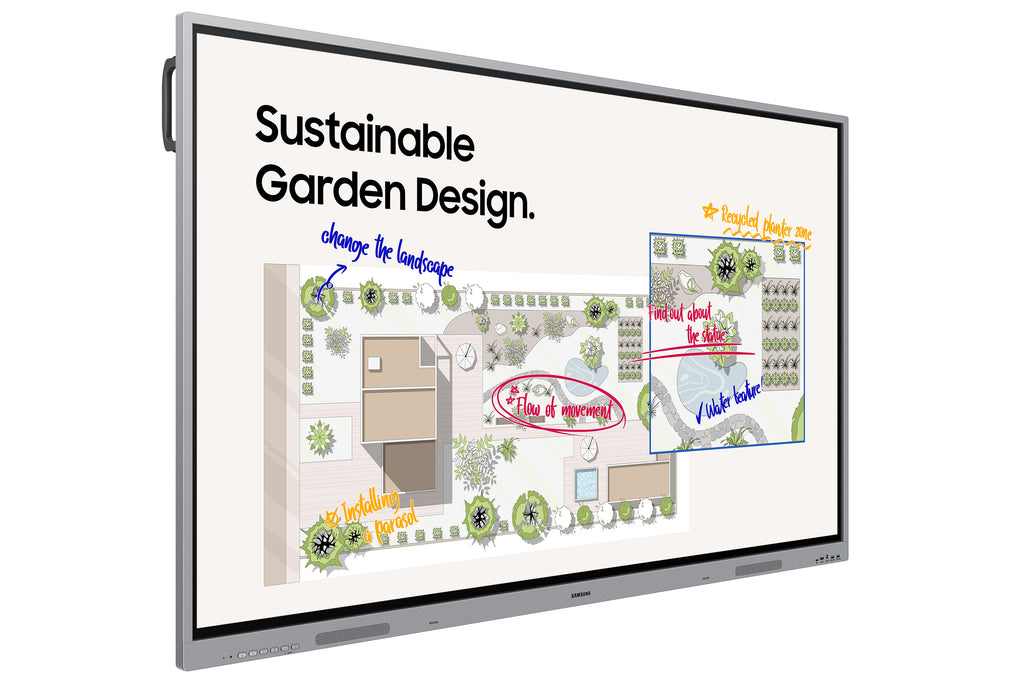Samsung WE65FX tableau blanc interactif 165,1 cm (65") 3840 x 2160 pixels Écran tactile Gris HDMI - vue 2