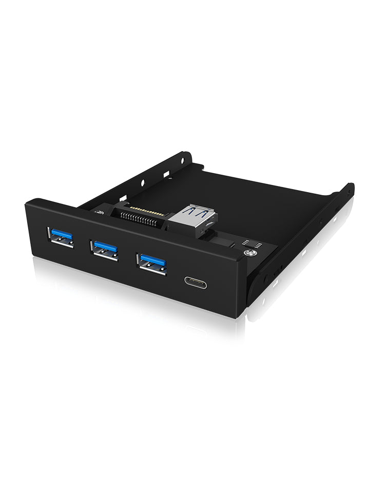 ICY BOX IB-HUB1418-i3 Noir - vue 2