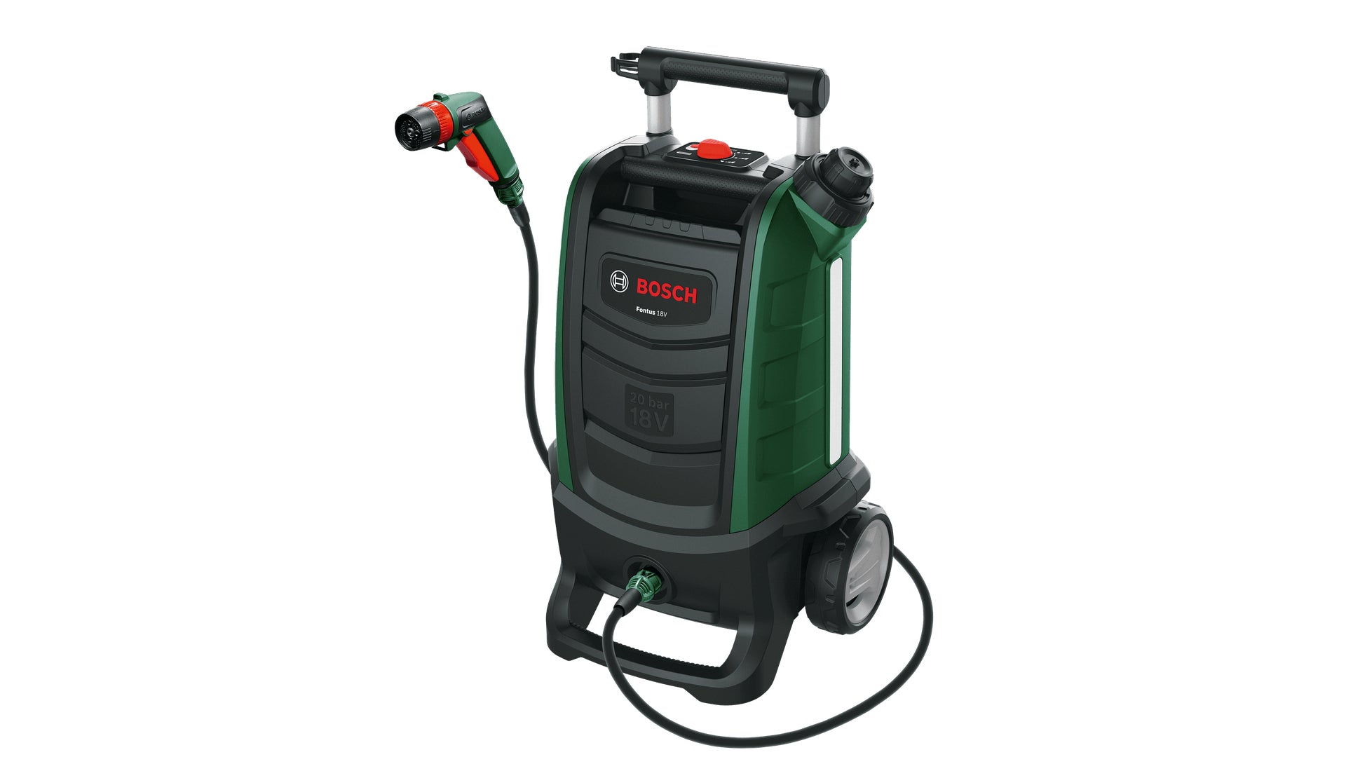 Bosch Bosch Fontus 18V Nettoyeur haute pression Droit Batterie Noir, Vert