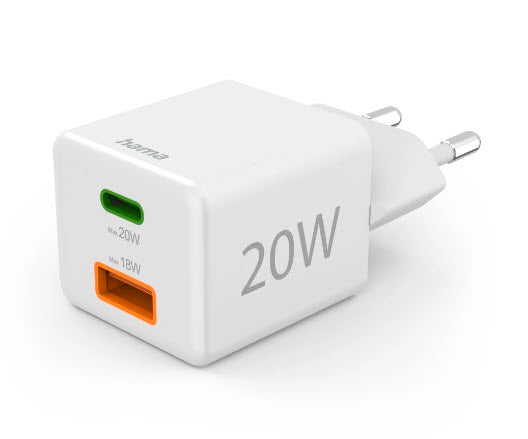 Hama 00201991 chargeur d'appareils mobiles Casque, Chargeur électrique, Smartphone, Tablette Blanc Secteur Charge rapide Intérieure