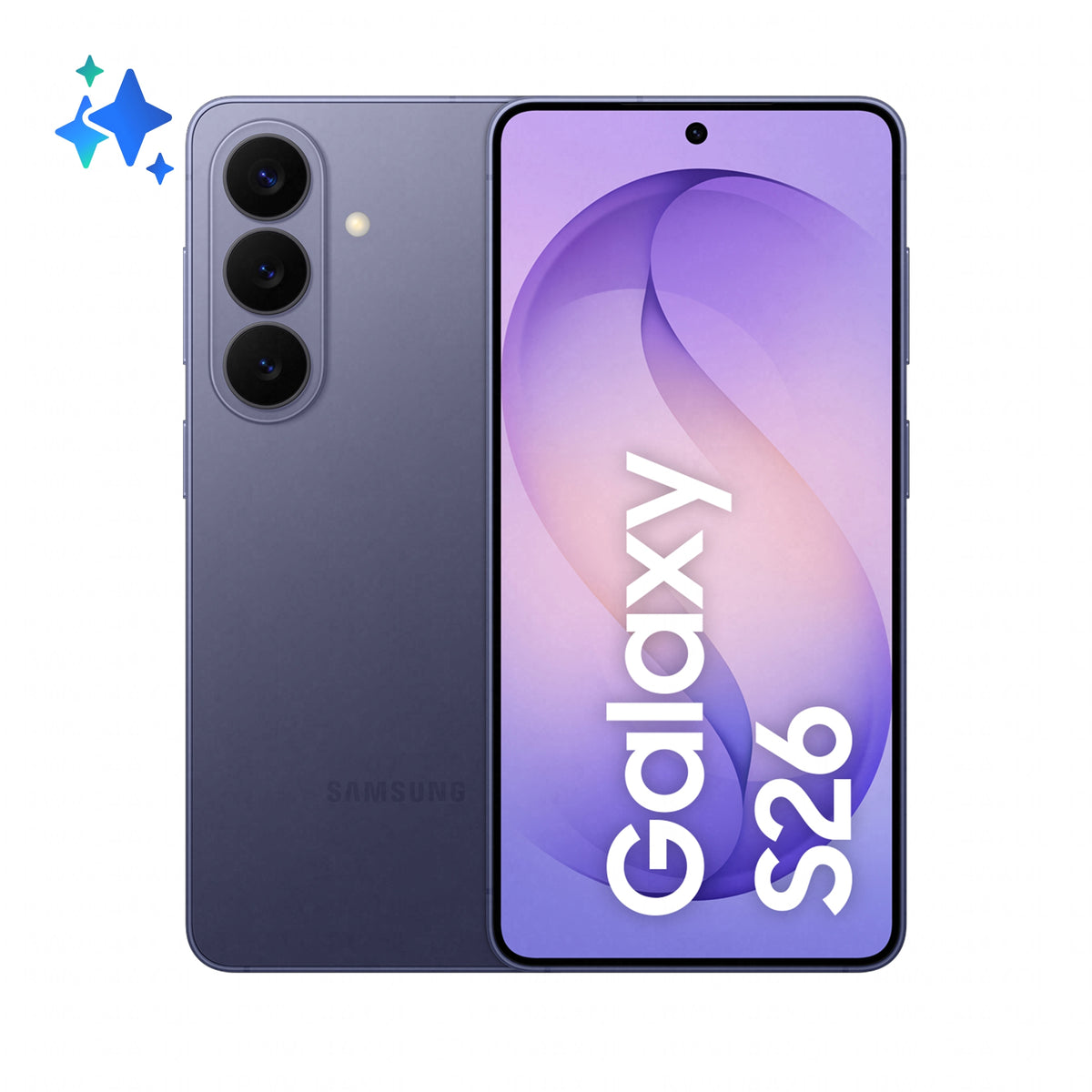 Samsung Galaxy S26 16 cm (6.3") Double SIM Android 16.0 5G USB Type-C 12 Go 512 Go 4300 mAh Violet
